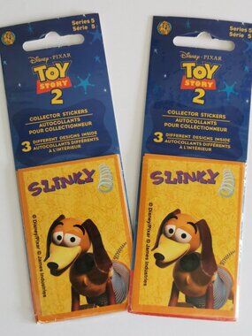 Set of 2 Packs Toy Story 2 Sandylion Stickers, SEALED Pixar Movie Stickers
